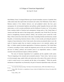 A Critique of American Imperialism