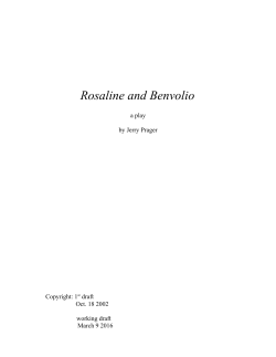 Rosaline and Benvolio