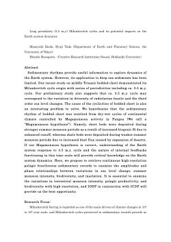 Long periodicity (3.5 my) Milankovitch cycles and its