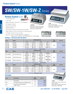 SW/SW-1W/SW-ZSeries