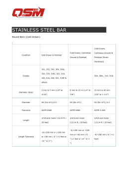 Stainless steel bar