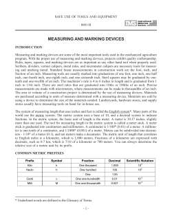measuring and marking devices