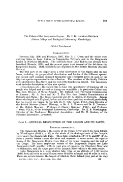 The Fishes of the Bangweulu Region.