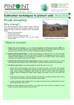 Rough ploughing