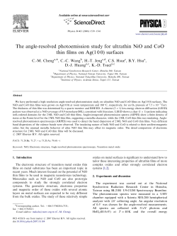 The angle-resolved photoemission study for ultrathin NiO and CoO