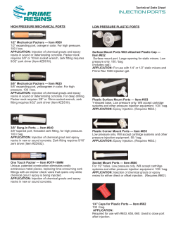 injection ports