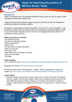 Boardworks Yeats Lesson Ideas
