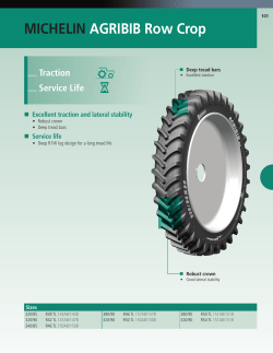 MICHELIN AGRIBIB Row Crop - Michelin Agricultural Tires