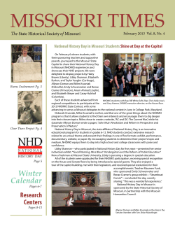 missouri times - The State Historical Society of Missouri
