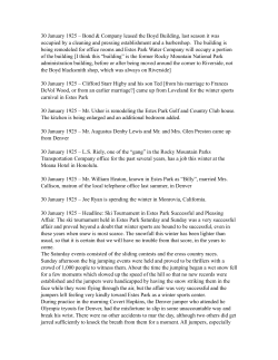 30 January 1925 - Estes Park Archives