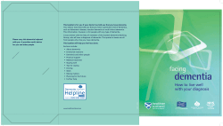 Facing Dementia, How to live well with your diagnosis