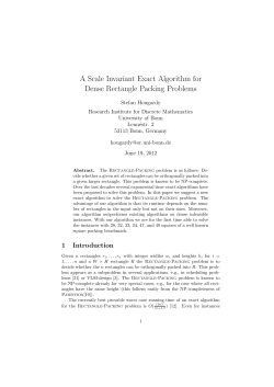 A Scale Invariant Exact Algorithm for Dense Rectangle Packing