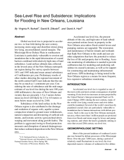 Sea-Level Rise and Subsidence: Implications for