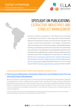 extractive industries and conflict management