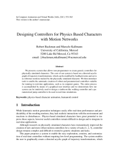 Designing Controllers for Physics Based Characters with Motion