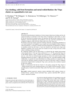 Gas sloshing, cold front formation and metal redistribution: the Virgo