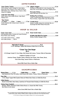 APPETIZERS - Paragon Casino Resort