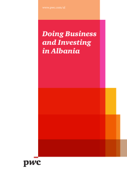 Doing Business and Investing in Albania