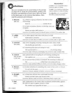 efinitions - TeacherWeb