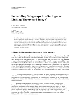 Embedding Subgroups in a Sociogram: Linking Theory and
