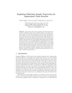 Exploiting Multi-Step Sample Trajectories for Approximate Value