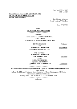 High Court Judgment Template