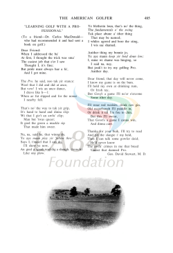 Learning Golf with a Professional