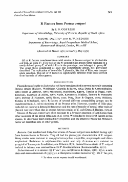 R Factors from Proteus rettgeri