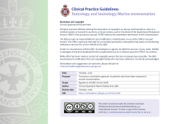 Marine envenomation - Queensland Ambulance Service