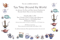 Tea Time Around the World