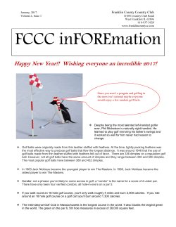 January 2017 - Franklin County Country Club