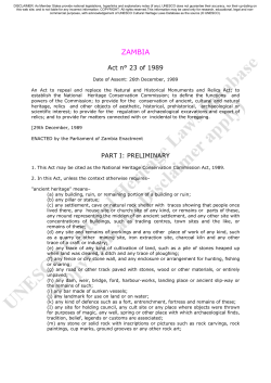 National Heritage Conservation Commission Act, 1989
