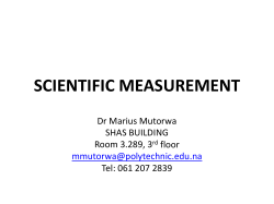 SCIENTIFIC MEASUREMENT