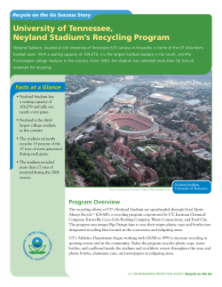 University of Tennessee, Neyland Stadium`s Recycling Program