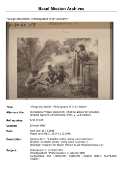 Basel Mission Archives