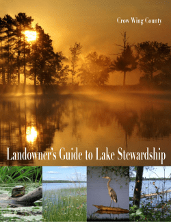 Landowners Guide to Lake Stewardship
