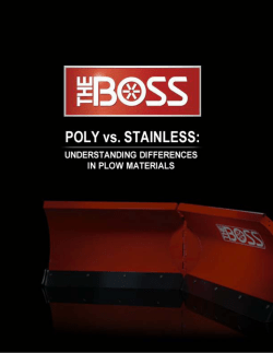 Snow Plows: Poly versus Stainless Steel - BOSS Snowplow