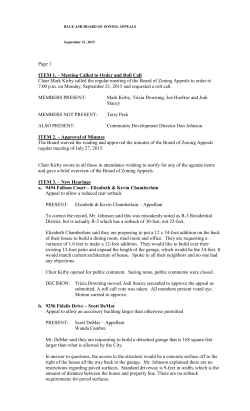 ITEM 1 - City of Blue Ash