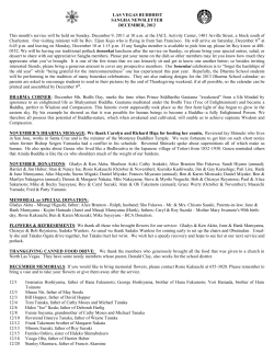 December 2012 Newsletter - Las Vegas Buddhist Sangha