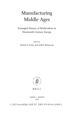 Manufacturing Middle Ages