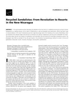 Recycled Sandalistas: From Revolution to Resorts in