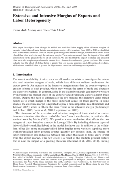 Extensive and Intensive Margins of Exports and Labor Heterogeneity