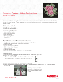Accessory Feature - Ribbon Sewing Guide