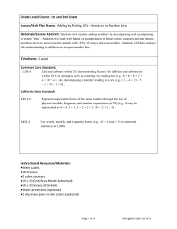 Adding By Finding Tens