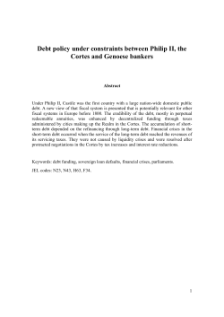 Debt policy under constraints between Philip II, the Cortes and