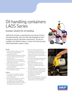 Oil handling containers LAOS Series
