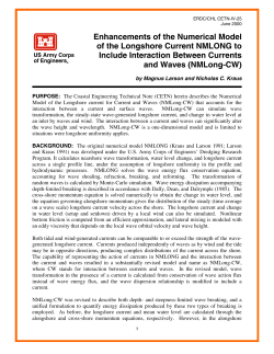 Enhancements of the Numerical Model of the Longshore Current