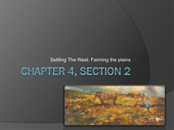 Chapter 4 Section 2 Farming the Plains