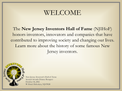 1990-1999 - New Jersey Inventors Hall of Fame