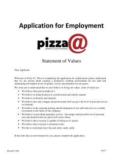 Application for Employment